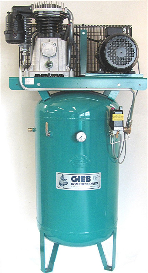 GIEB Industriekompressor 1.500/270-11 -stehend 7,5 KW 400V - Zweizylinder (M7)