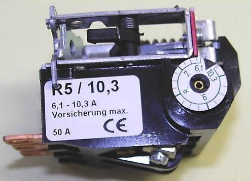 Motorschutzrelais für CONDOR Druckschalter MDR/5 - Relaise 6,1 - 10,3 A