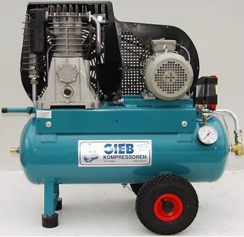 GIEB - Kompressor 700 / 60 - 15 - fahrbar 4,0 KW 400 V - 15 bar