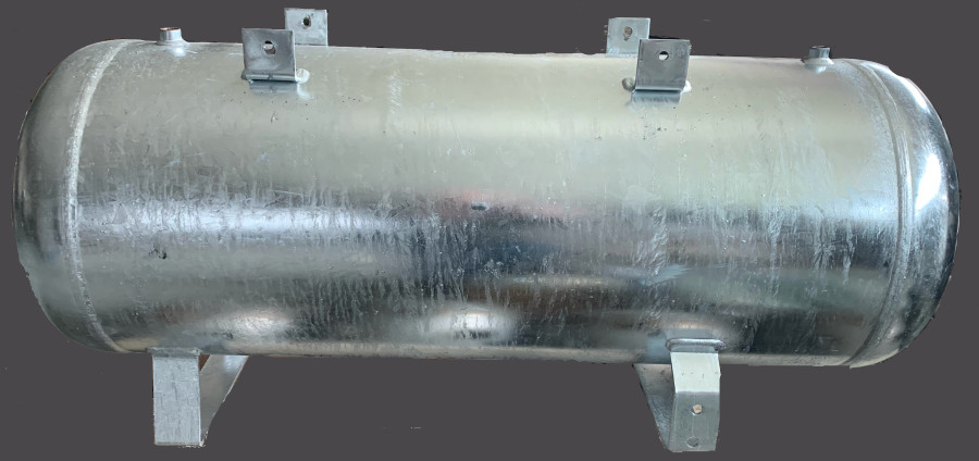 Druckluftbehälter Kompressorenkessel 90 Ltr 11 bar - fahrbar - verzinkt