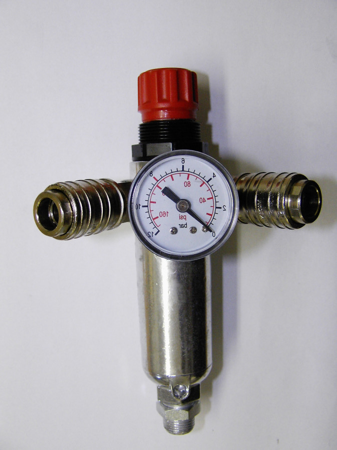 Filterdruckminderer 3/8" - stehend f. Kompressoren