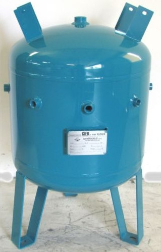 Druckluftbehälter Kompressorenkessel 90 Ltr 11 bar - stehend - kurze Form