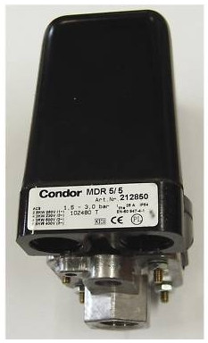 CONDOR - Druckschalter MDR 5/5 f. Wasser + Luft