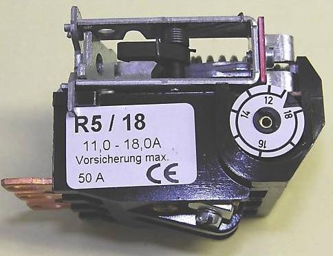 Motorschutzrelais für CONDOR Druckschalter MDR/5 - Relaise 11,0- 18,0 A