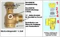 Rückschlagventil 1/2" x 12 mm für Kompressoren Druckluft