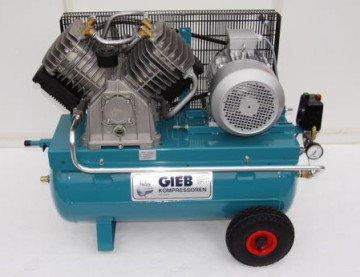 Gieb Industriekompressor 1100 / 90 - 15 - fahrbar - 15bar 7,5KW - 400 V - (M10)
