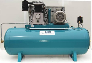GIEB Kompressor 1.500/500-11-liegend 7,5 KW 400V - Zweizylinder (M7)
