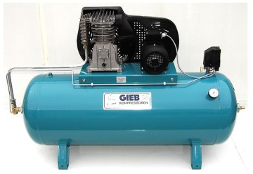 Gieb Kompressor 600 / 270 - 11bar liegend 2 Zylinder 3,0KW 400 V