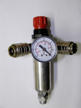 Filterdruckminderer 3/8" - stehend f. Kompressoren
