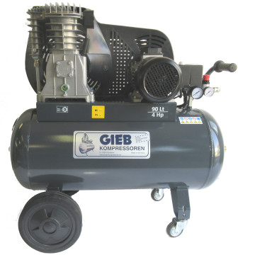 GIEB - Kompressor 600/90 -11bar -fahrbar - mit Lenkrollen