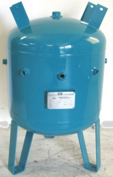 Druckluftbehälter Kompressorenkessel 90 Ltr 11 bar - stehend - kurze Form