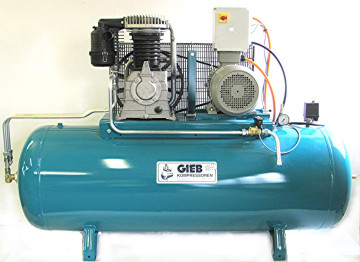 GIEB Kompressor 1.500/500-13-liegend - 11,0 KW - 400 V - incl. Sterndreieck-Schaltung