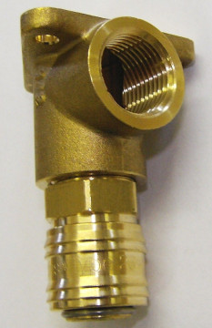 Druckluft Wandbefestigungswinkel 1/2" mit Schnellkupplung 1/2"
